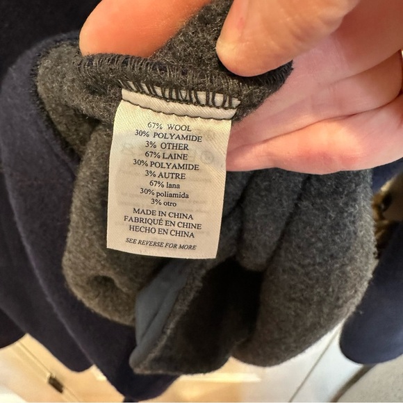 FAHERTY WOMEN'S WOOL BLEND KNIT NAVY PEACOAT OVERSIZED SZ XXL - Picture 5 of 6